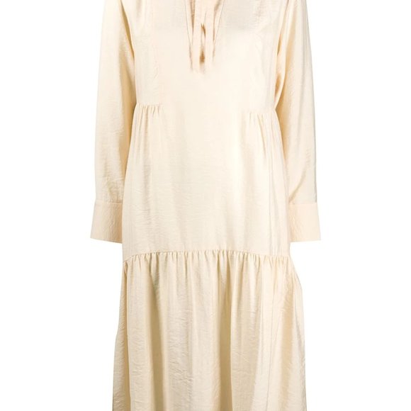 VINCE Mock Neck Midi Length Dress - Picture 3 of 14